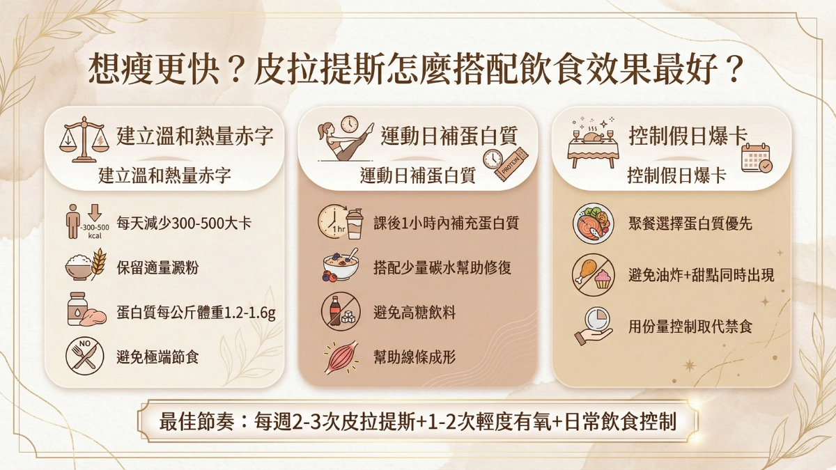 想瘦更快？皮拉提斯怎麼搭配飲食效果最好？