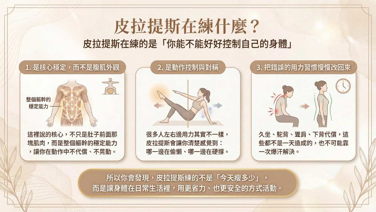 皮拉提斯是什麼？在練什麼？