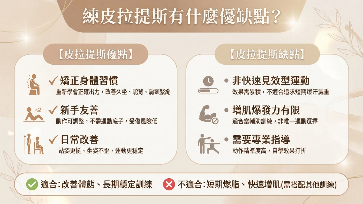 皮拉提斯有什麼優缺點？