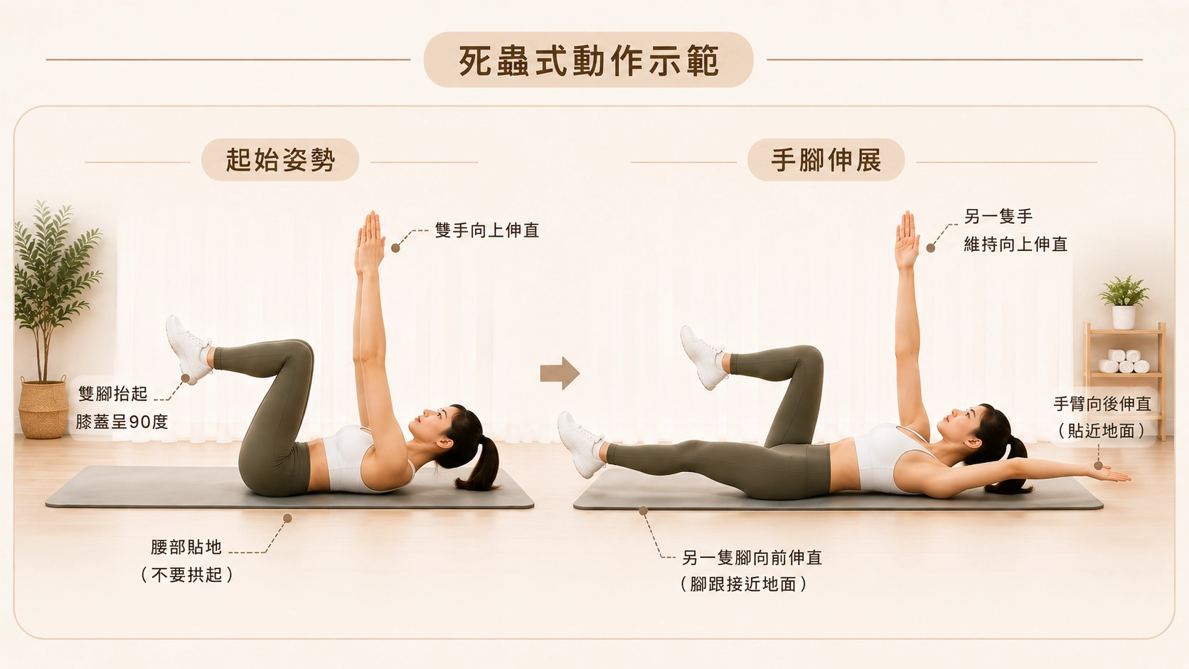 死蟲式動作示範圖
