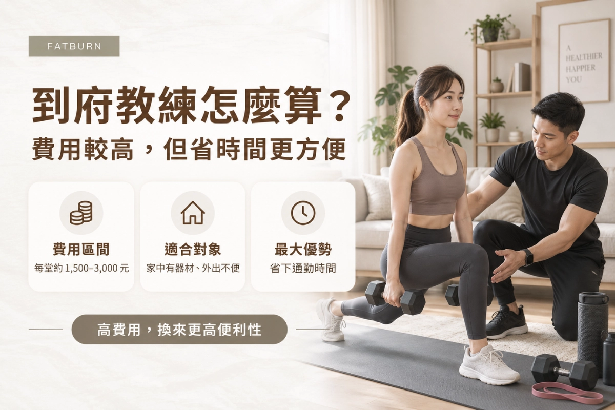 健身教練費用行情：到府教練