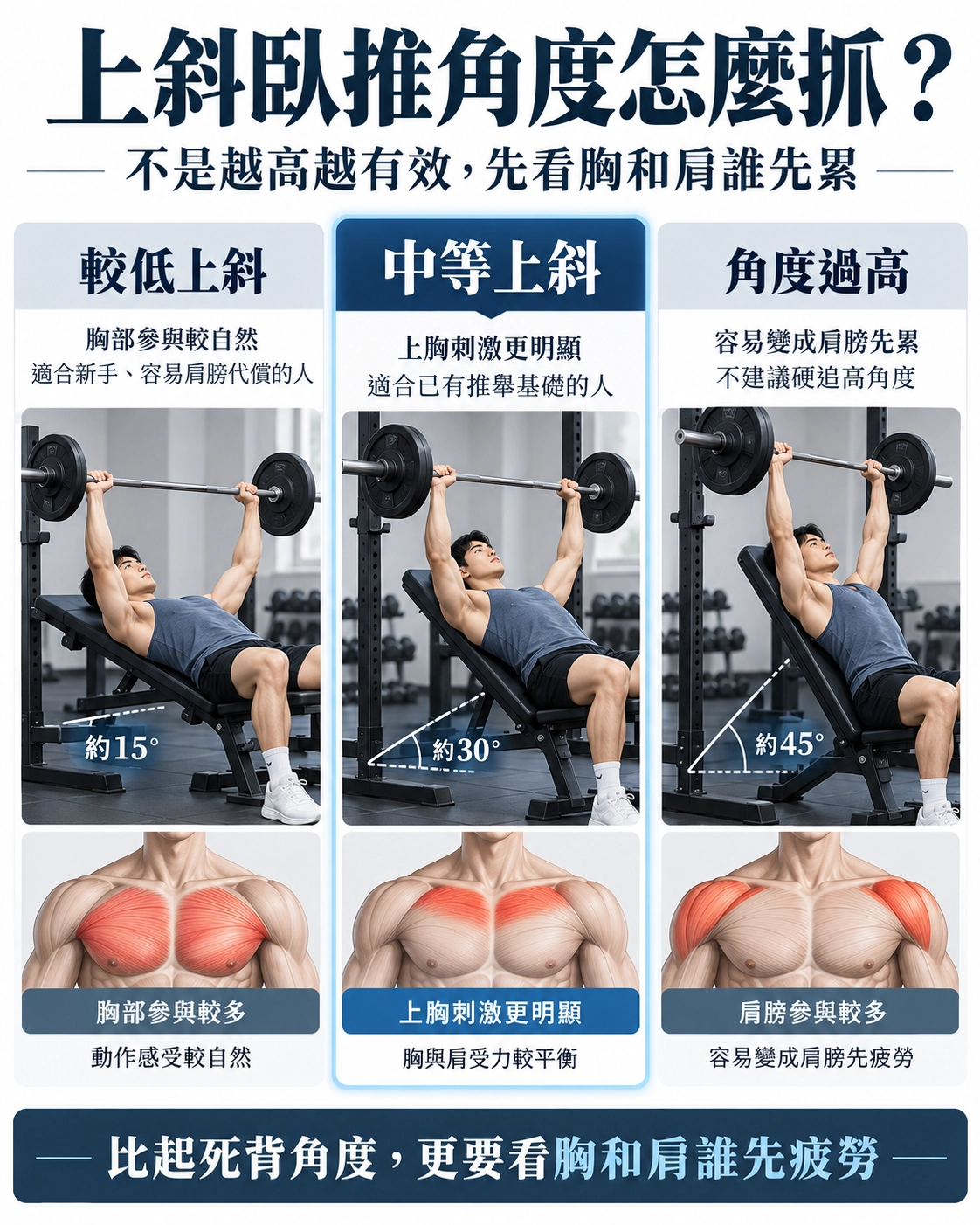 臥推角度動作